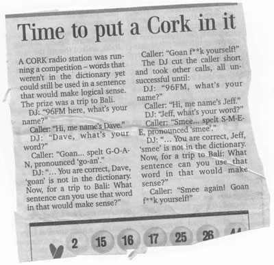 put a cork in it